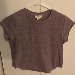 Crop top. Light burgundy.